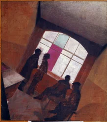 Silhouetten in einem Zimmer