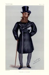 Generalmajor Henry Hope Crealock - Porträt stehend mit Stock und Zylinder