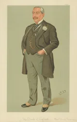 Mr. Albert George Sandeman, Die Bank von England, 12. September 1895, Vanity Fair Karikatur