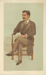 Mr. Clement King Shorter, Drei Redakteure, 10. Dezember 1894, Vanity Fair Karikatur
