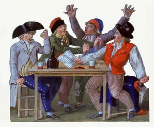 Die Marseillaise, 18. Jahrhundert (Gouache)