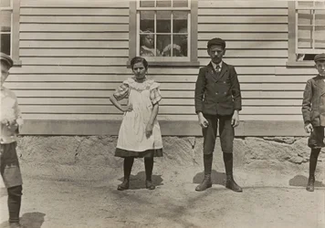 Edward St. Germain und seine Schwester Delia, Fabrikarbeiter, Phoenix, Rhode Island, April 1909