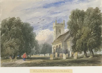 Kirche von Bradley-in-the-Moors, ohne Datum [ca. 1830-1840]