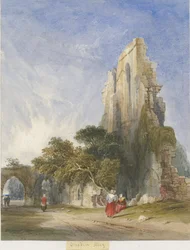 Croxden Abbey: Aquarellmalerei