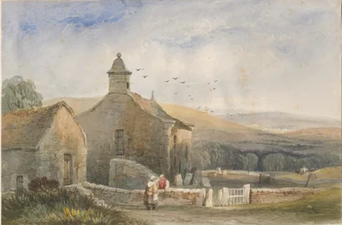 Elkstone Kapelle: Aquarell, undatiert [?19. Jahrhundert]