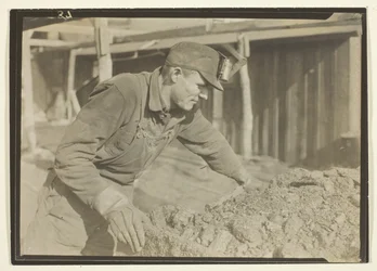 Bremser auf Kohlenzug, Pennsylvania