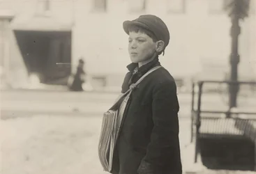 Tony Casale, Bologna, 11 Jahre alt, verkauft seit 4 Jahren Zeitungen, Hartford..., März 1909