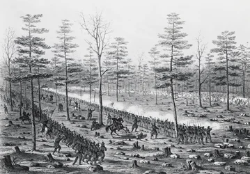 Schlacht am Stone River oder Schlacht von Murfreesboro, 31. Dezember