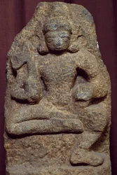 Detail eines Reliefs, das Buddha darstellt, Colombo, Sri Lanka