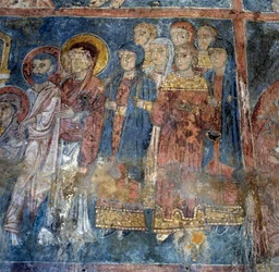 Fresken in Kirche in Alikampos, Kreta, Griechenland (Foto)