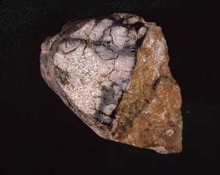 Meteorit gefunden in Indien im Jahr 1875 - Naturhistorisches Museum, Paris