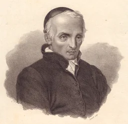 Porträt des italienischen Religionsgelehrten und Theologen Ottavio Giovanni Battista Assarotti (1753-1829), Kupferstich von Bonaldi