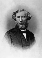 Porträt von John Tyndall (1820-1893), irischer Physiker, Gravur