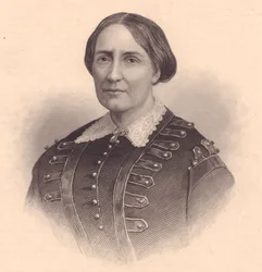 Porträt von Teresa Christina von Bourbon-Zwei Sizilien, Kaiserin von Brasilien (1822-1889), Stich von William Wellstood (1819-1900), um 1870
