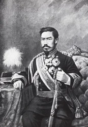 Porträt des japanischen Kaisers Meiji (Mutsuhito)