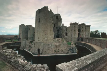 Raglan Castle, Monmouthshire, Südwales, UK