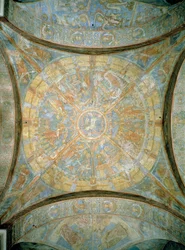 Szenen aus dem Leben Jesu, Fresko des Kreuzgewölbes, Braunschweiger Dom, Deutschland