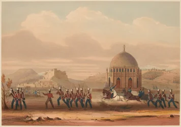 Sturm auf Khelat. Einnahme der Höhen, 13. November 1839