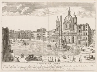 Piazza Navona aus "Prospectus Locurum Urbis Romae Insign[ium]"