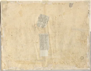 Nachzeichnung eines Brunnens von Recto und Skizzen von zwei Gesichtern verso, 1665