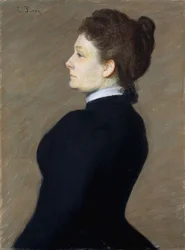 Dame in Schwarz