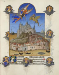 Très Riches Heures des Herzogs von Berry - Die Messe des Heiligen Michael