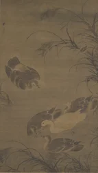 Schwimmende Gänse, Ming-Dynastie, 15. Jahrhundert