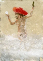 Mädchen in den Wellen