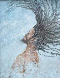 Heiliger Mann im Ganges