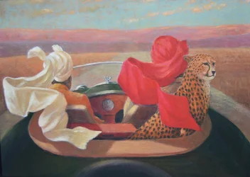 Unterwegs, grüner Rolls