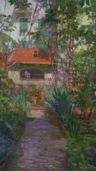 Der Triptychon oder Garten in Blüte (Seitenpaneel) (1907)