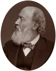 Sir John Gilbert, RA, Präsident der Society of Painters in Water-Colours, 1877