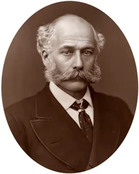 Sir Joseph Bazalgette, britischer Bauingenieur, 1877