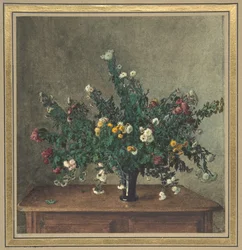 Blumenstrauß aus kleinen Chrysanthemen, 1862