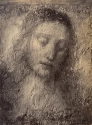 Kopie des Kopfes Christi aus Leonardo da Vincis Das letzte Abendmahl, 1857-1861