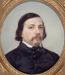 Porträt des Dichters Théophile Gautier, 1811-1872, 1850