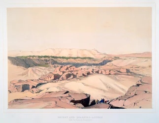 Wüste und Steinbrüche, Assuan, mit der Insel Elephantine, Ägypten, 19. Jahrhundert