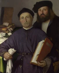 Der Mediziner Giovanni Agostino della Torre und sein Sohn, Niccolò. 1515