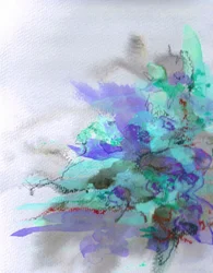Aqua-Violett-Abstraktion