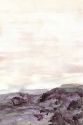 Neblige Lila Landschaft