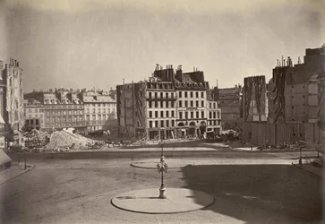 Arbeiten auf dem "Place de l