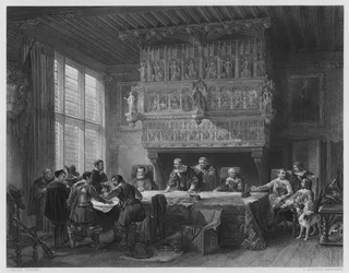 Der Kriegsrat in Courtray, nach dem Bild in der Vernon-Galerie