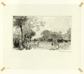 Die Avenue des Champs-Élysées, Platte achtzehn aus Le Long de la Seine et des Boulevards