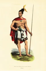 Maori-Häuptling von Houa-Houa (Uawa), Tolaga Bay, Nordinsel, Neuseeland