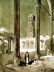 Eingang zur Muhammad-Ali-Moschee, Kairo, Ägypten, 1928