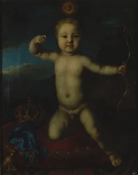 Porträt von Zarewitsch Peter Petrowitsch von Russland 1715-1719 als Amor