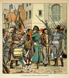 Illustration aus dem Buch „The Memorial of Saint Helene“ von Graf Emmanuel de Las Cases: Die gesamte Nation griff zu den Waffen gegen die Engländer