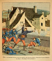 Die Ost-Armee von Eugene Sergeant, illustriert von Louis Bombled: Schlacht von Nuits Saint Georges