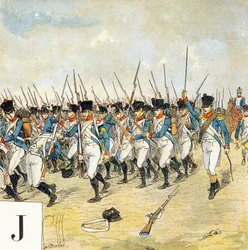 Buchstabe J: Junge Garde, "Je serai soldat" - Militäralphabet