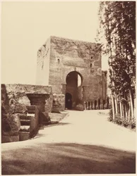 Granada, Alhambra, Eingangstor der Festung, 1860